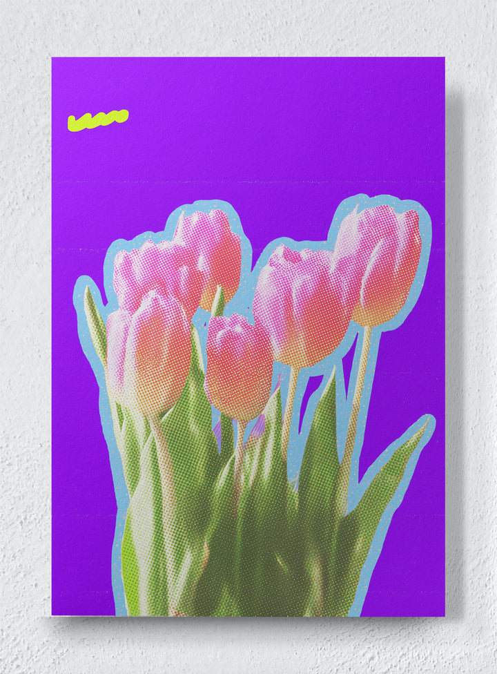 ULTRAVIOLET BLOOM - Unframed canvas