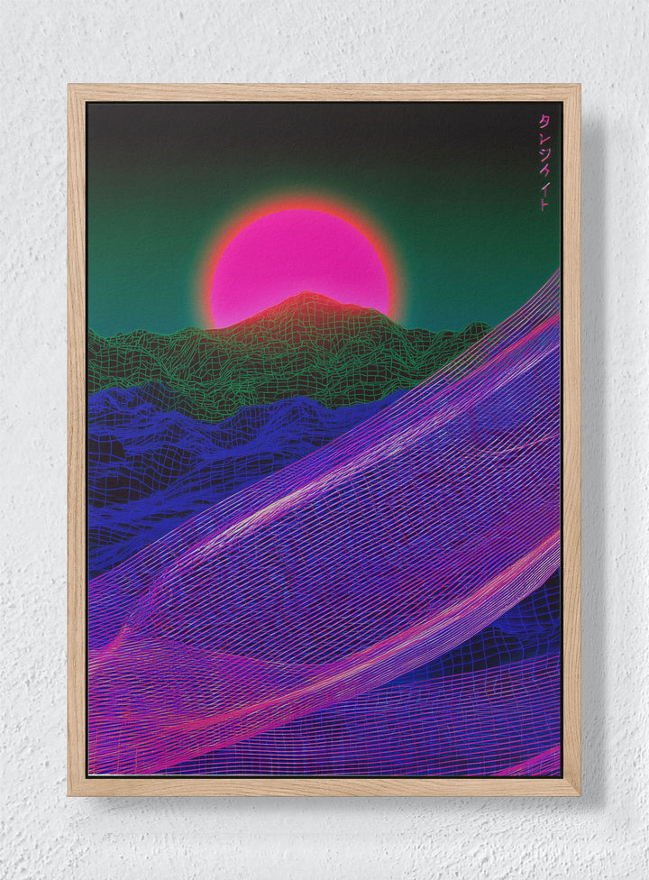 UNDERWRITTEN TERRAIN - Natural frame canvas