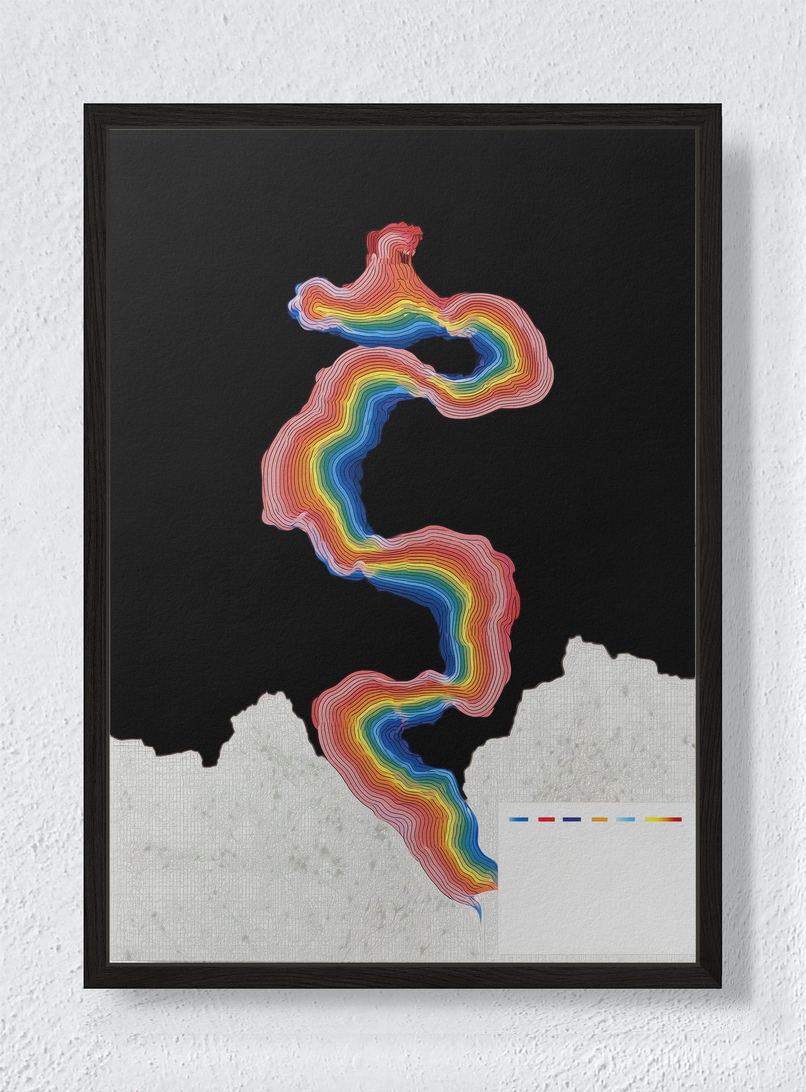 UNTUNED BUT STILL SPEAKING - Black frame canvas