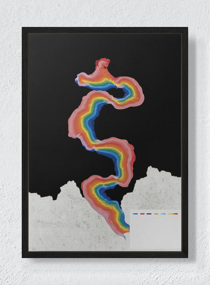 UNTUNED BUT STILL SPEAKING - Black frame canvas