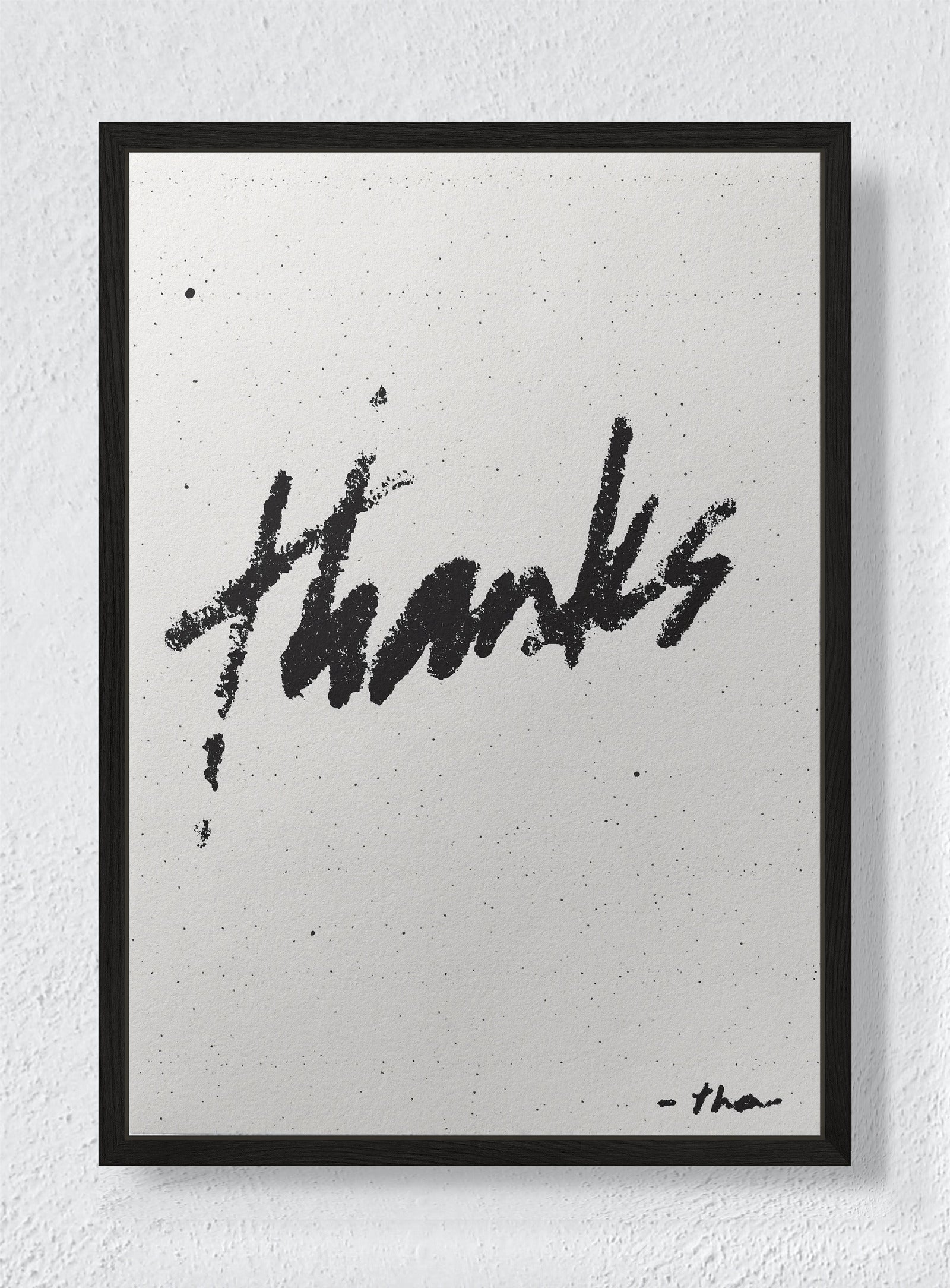 URBAN GRATITUDE - Black frame canvas