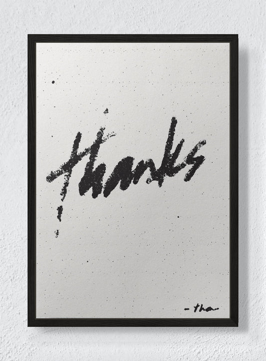 URBAN GRATITUDE - Black frame canvas