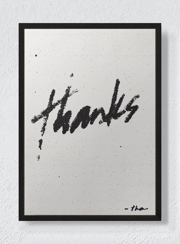 URBAN GRATITUDE - Black frame canvas