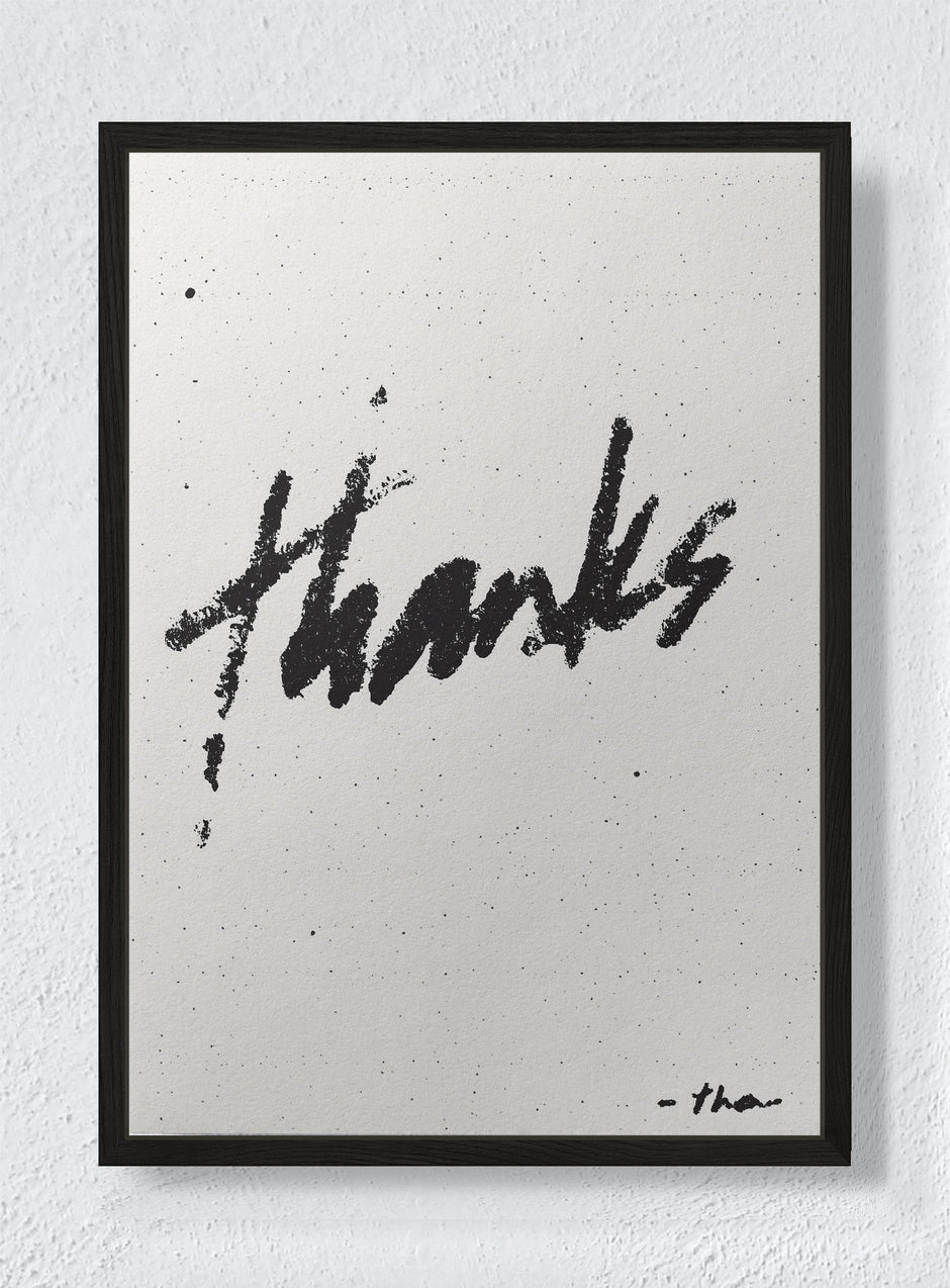 URBAN GRATITUDE - Black frame canvas