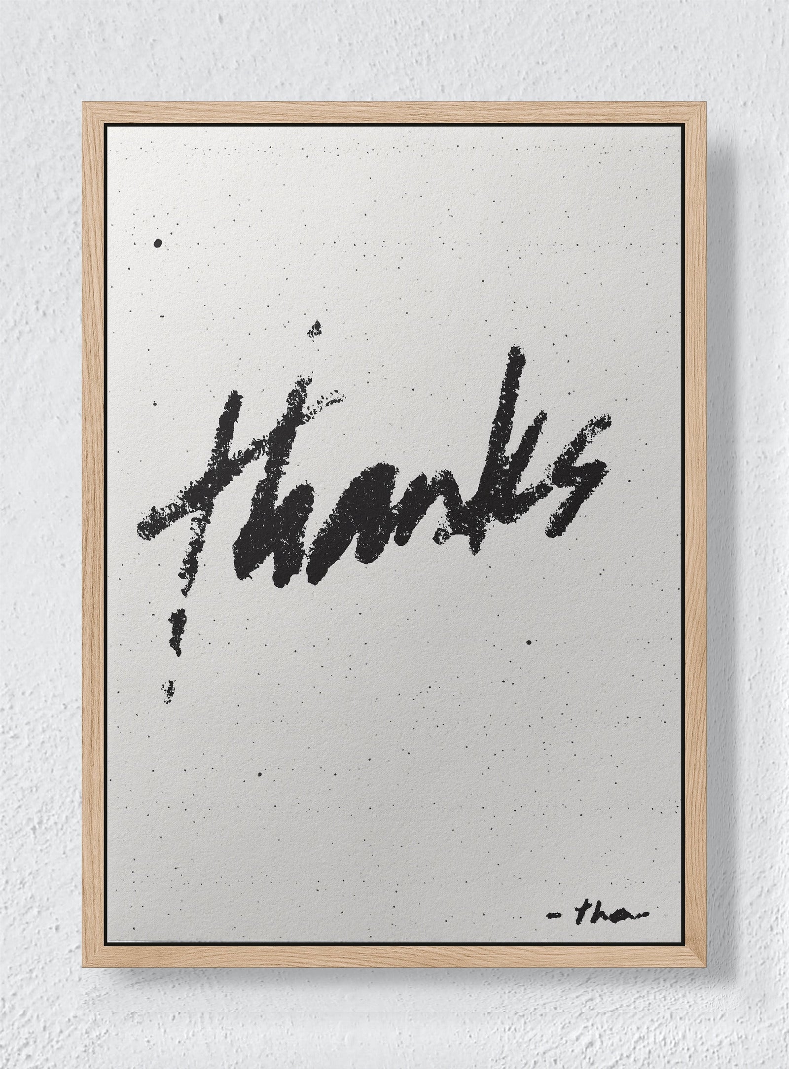 URBAN GRATITUDE - Natural frame canvas