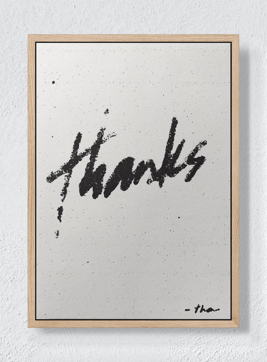 URBAN GRATITUDE - Natural frame canvas