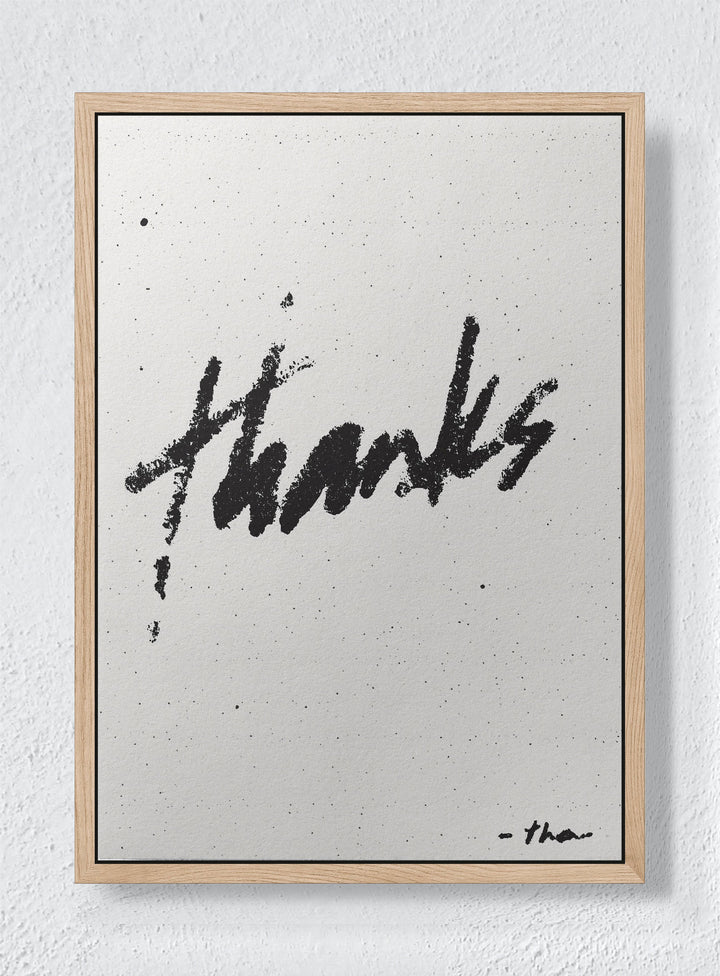 URBAN GRATITUDE - Natural frame canvas