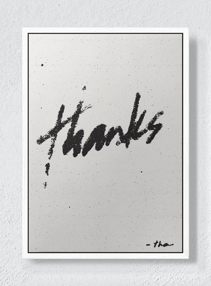URBAN GRATITUDE - White frame canvas