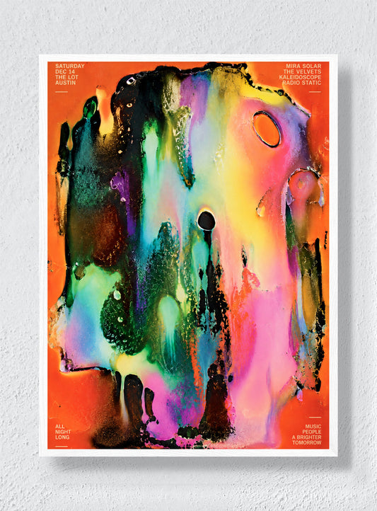 VELVET KALEIDOSCOPE - White Frame