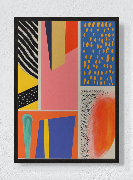 VIVID CONVERSATIONS - Black frame canvas