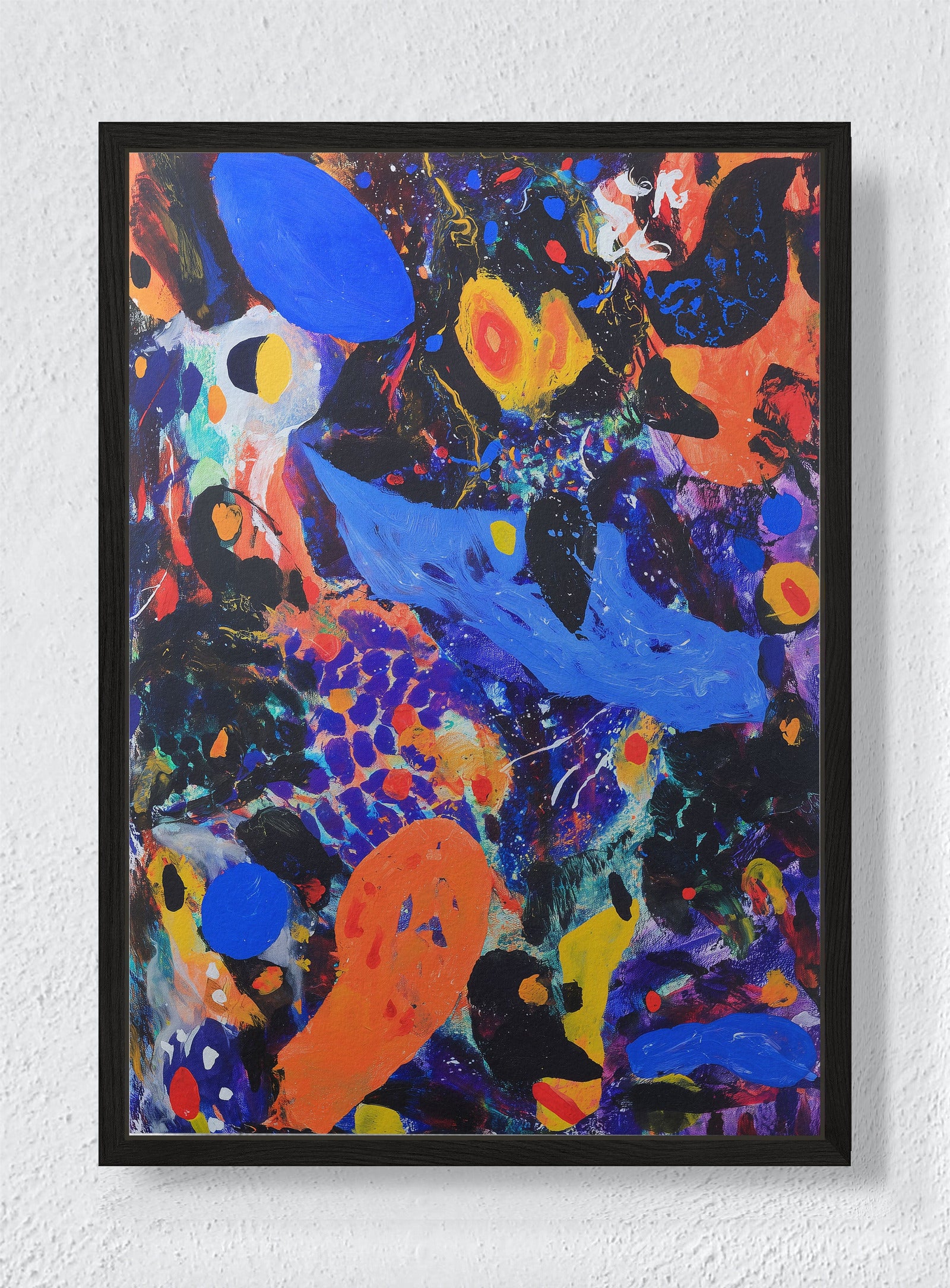 VIVID TURBULENCE - Black frame canvas