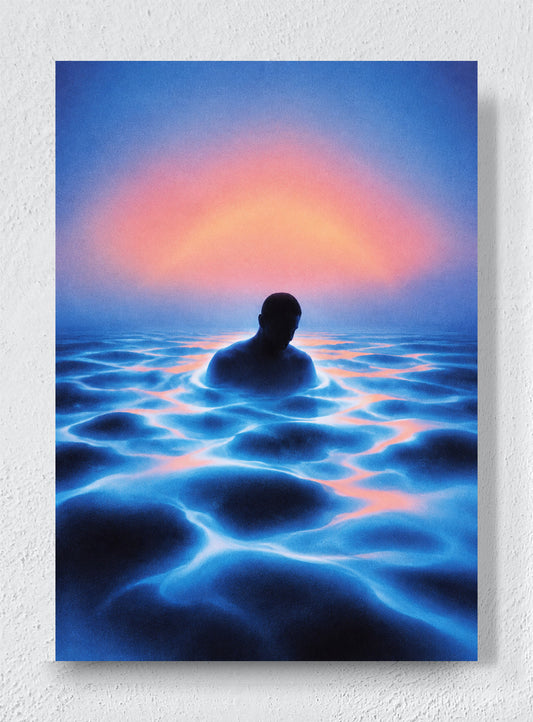 WATER REMEMBERS EVENING - Unframed canvas
