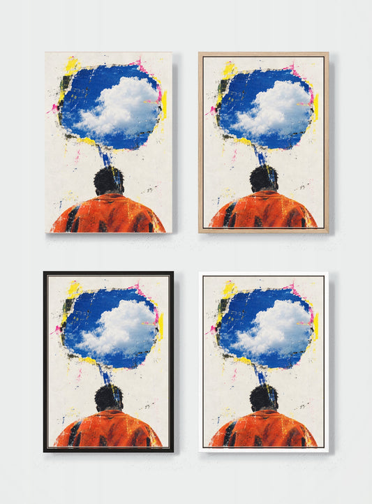 HUEDRA canvas frame comparison - WEATHER AS A THOUGHT