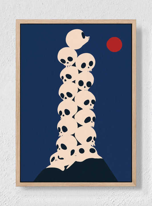 WEIGHT OF MANY THOUGHTS - Natural frame canvas