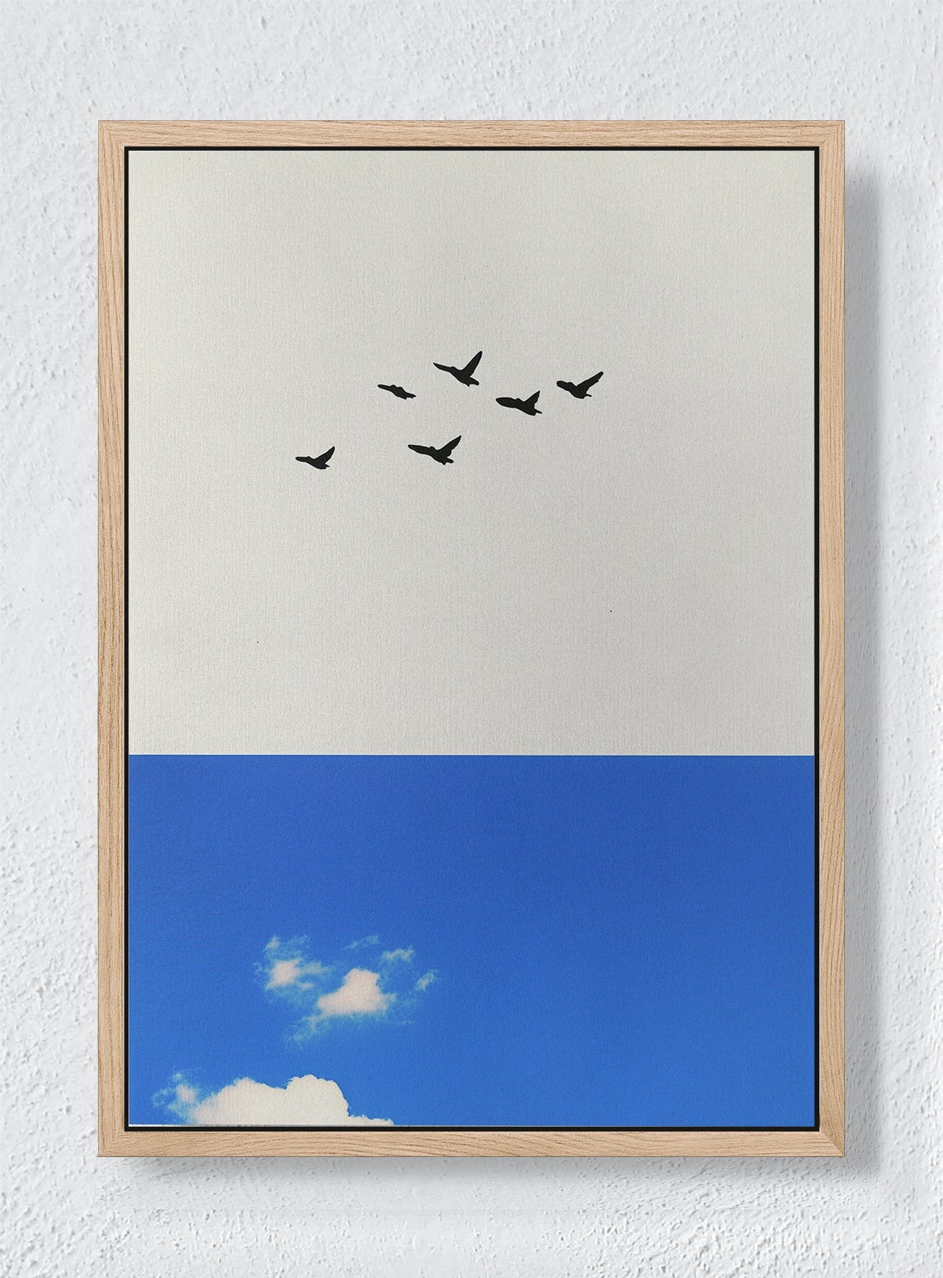 WEIGHTLESS JOURNEY - Natural frame canvas