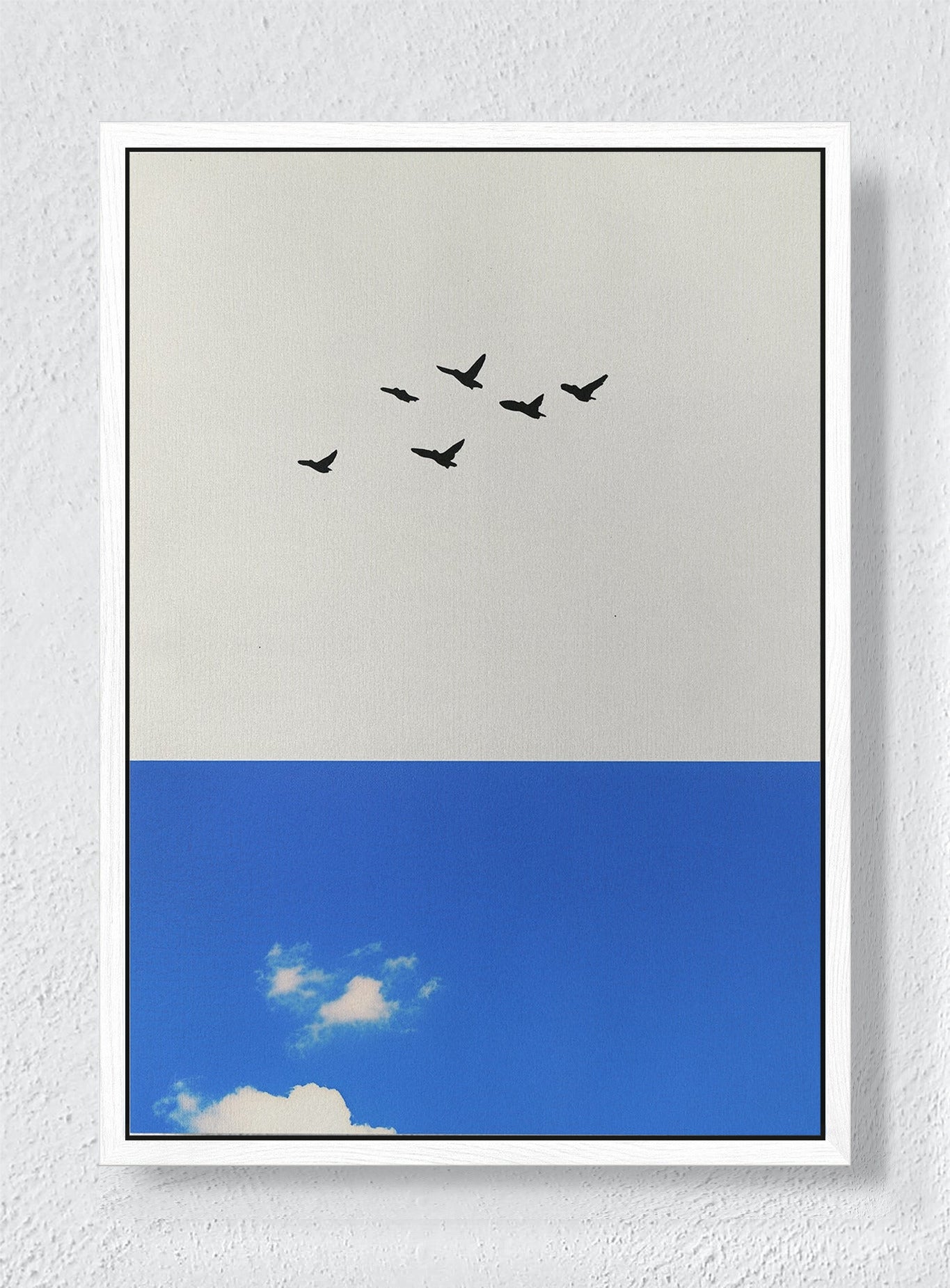 WEIGHTLESS JOURNEY - White frame canvas