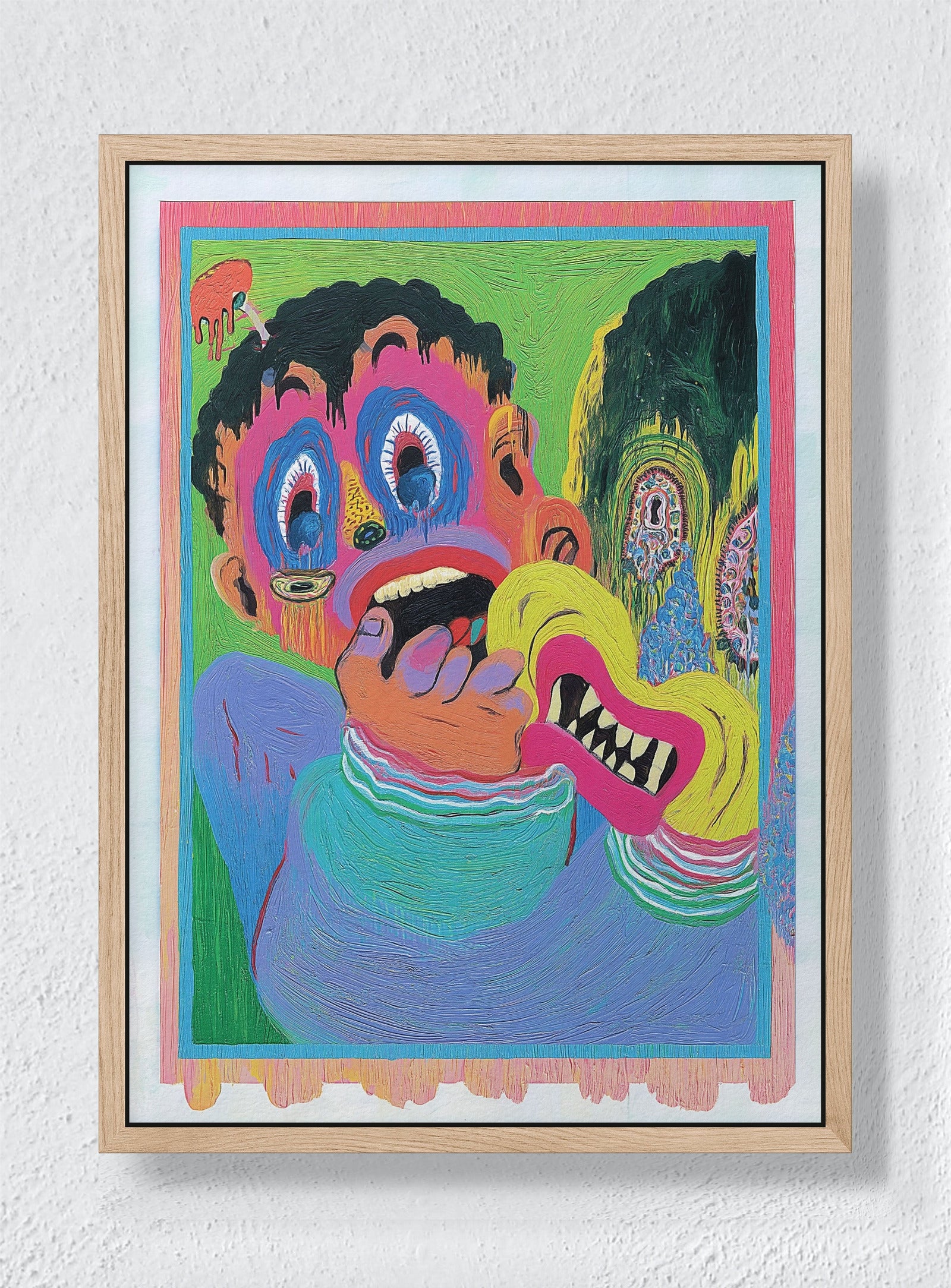 WHAT LIVES IN THE WYNWOOD SHADOWS - Natural frame canvas