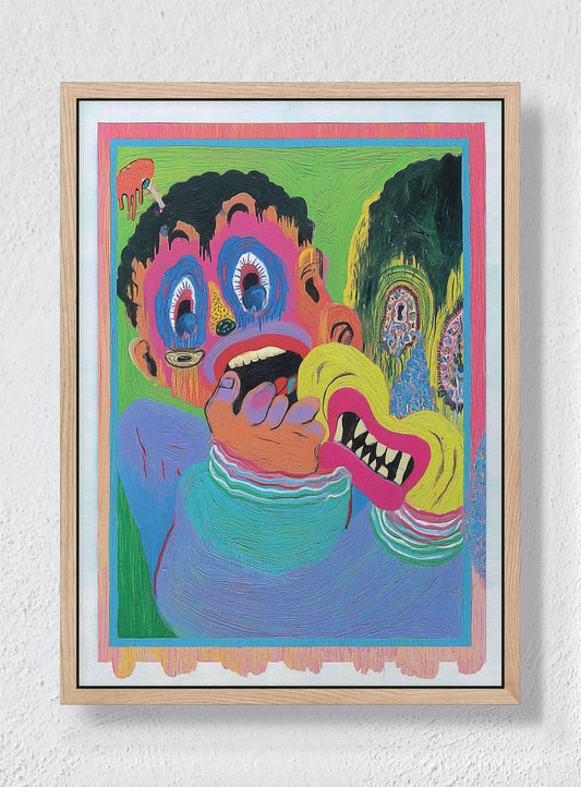 WHAT LIVES IN THE WYNWOOD SHADOWS - Natural frame canvas