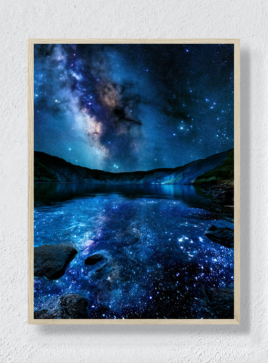 WHEN THE LAKE HOLDS THE STARS - Natural Frame