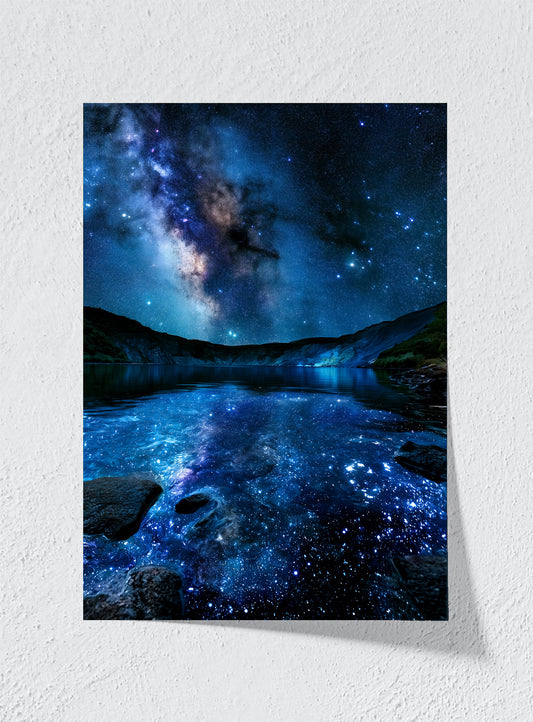 WHEN THE LAKE HOLDS THE STARS - Unframed