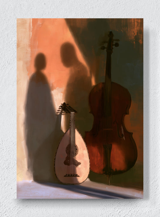 WHEN THE MUSIC RESTS - Unframed canvas