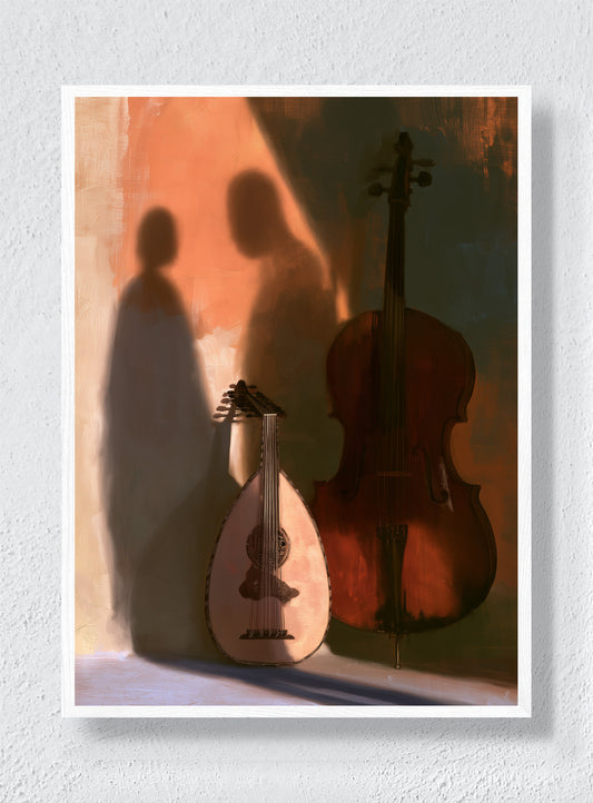 WHEN THE MUSIC RESTS - White Frame