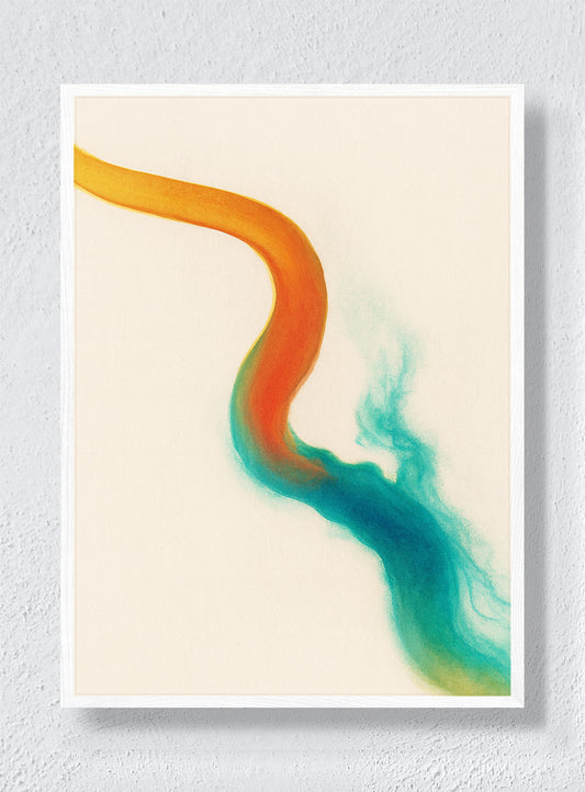WHERE COLOUR TURNS THE CORNER - White Frame