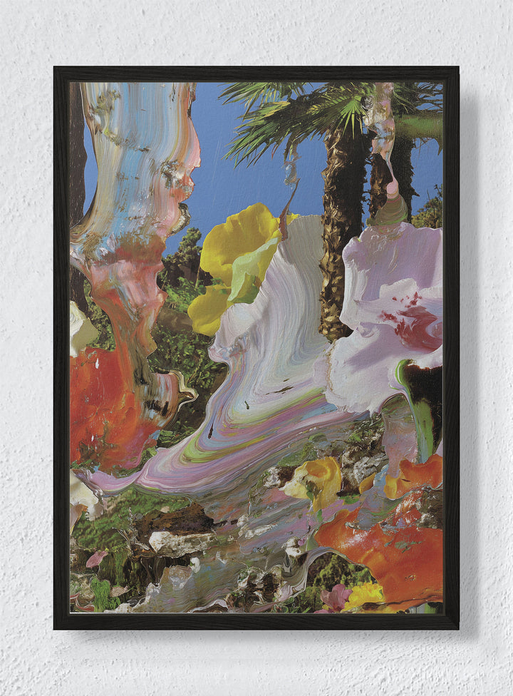 WHERE LANDSCAPES LOSE FORM - Black frame canvas