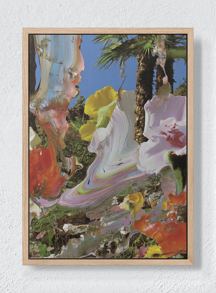 WHERE LANDSCAPES LOSE FORM - Natural frame canvas