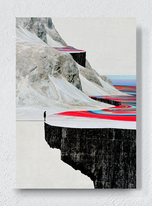 WHERE THE COLOUR FLOWS - Unframed canvas