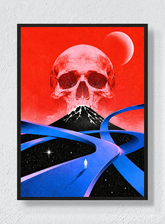 WHERE THE ROADS MEET THE MOUNTAIN - Black Frame