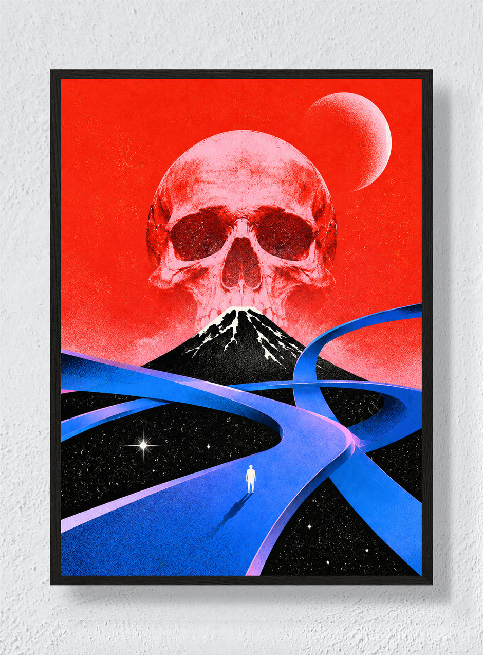 WHERE THE ROADS MEET THE MOUNTAIN - Black Frame