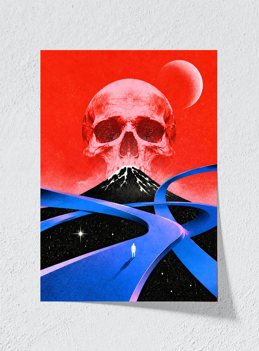 WHERE THE ROADS MEET THE MOUNTAIN - Unframed