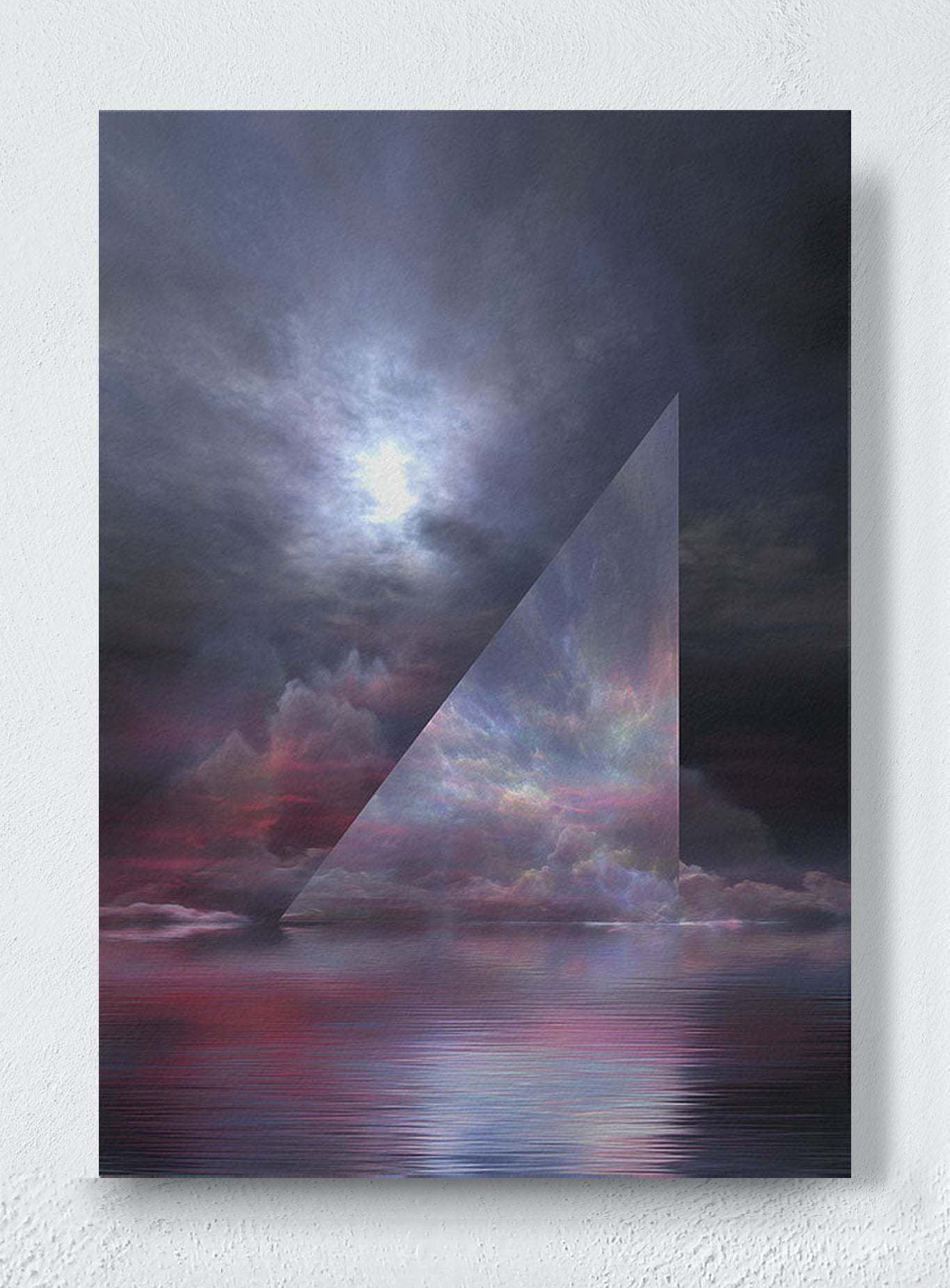 WHERE THE SKY BENDS INWARD - Unframed canvas