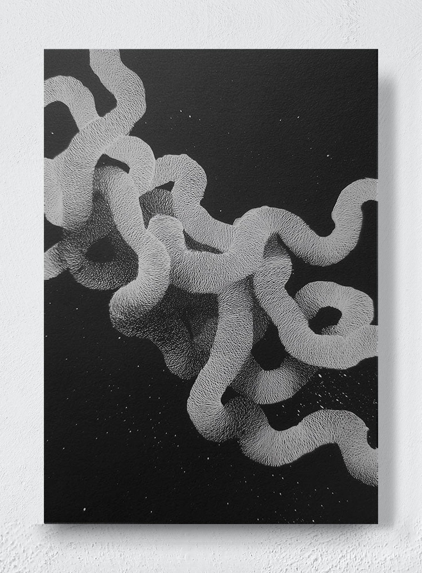 WHITE NOISE GIVEN FORM - Unframed canvas
