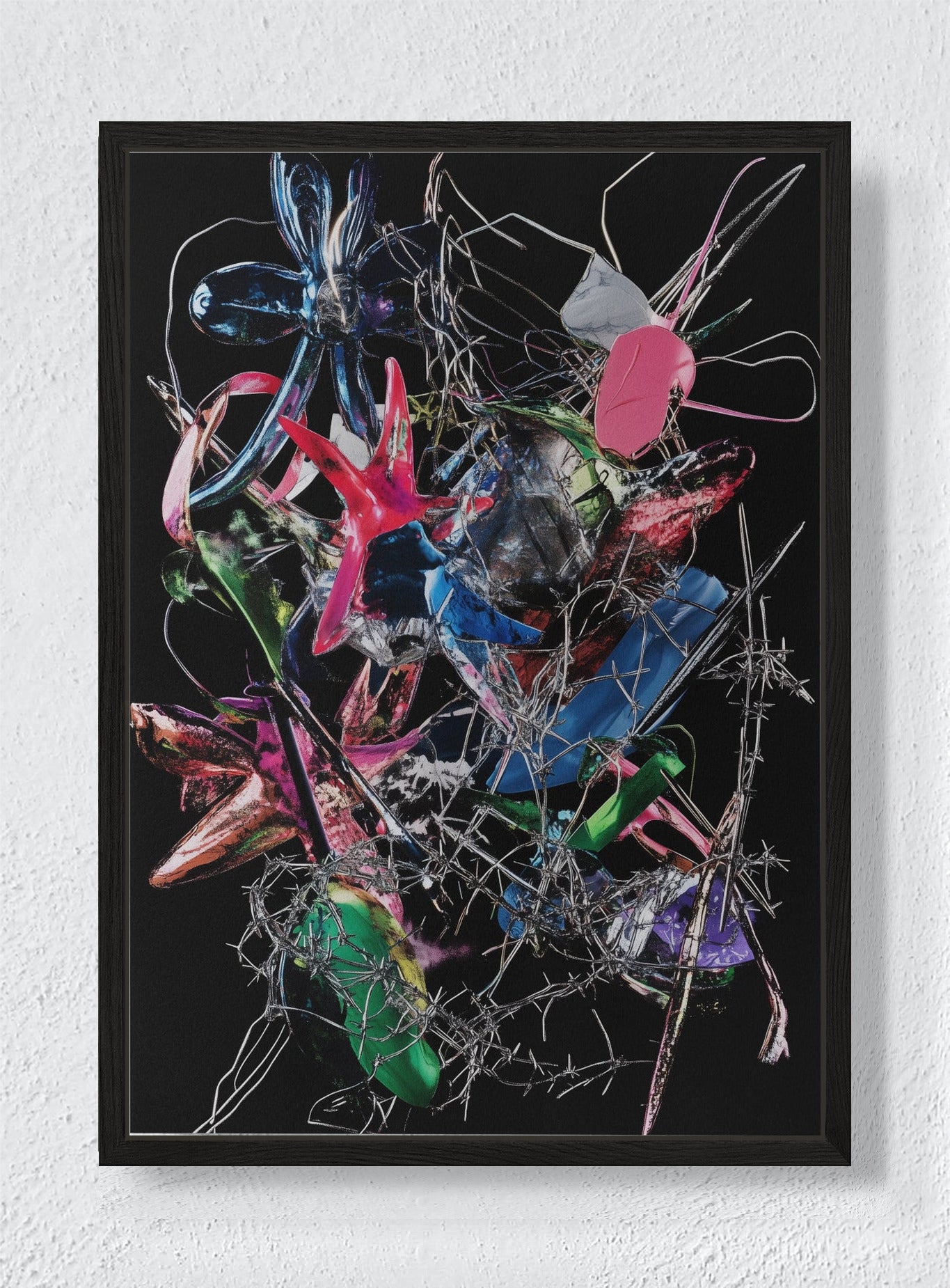 WIRED DREAMS - Black frame canvas