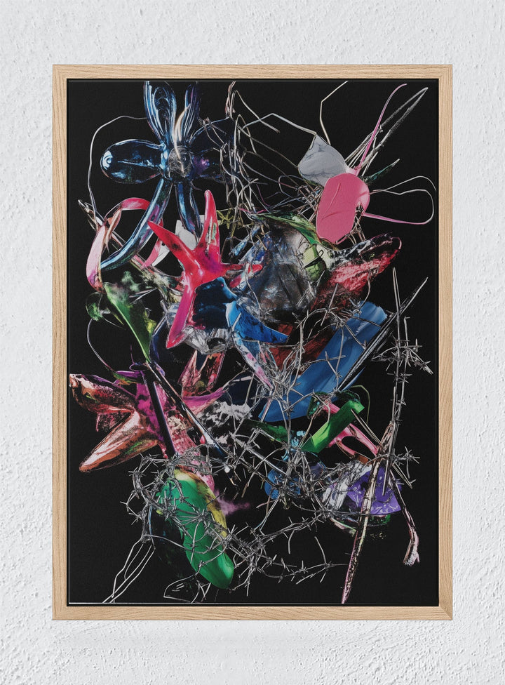 WIRED DREAMS - Natural frame canvas