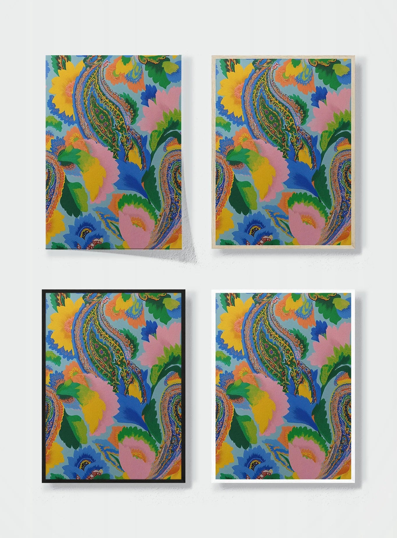 A GARDEN THAT NEVER SLEEPS frame options comparison