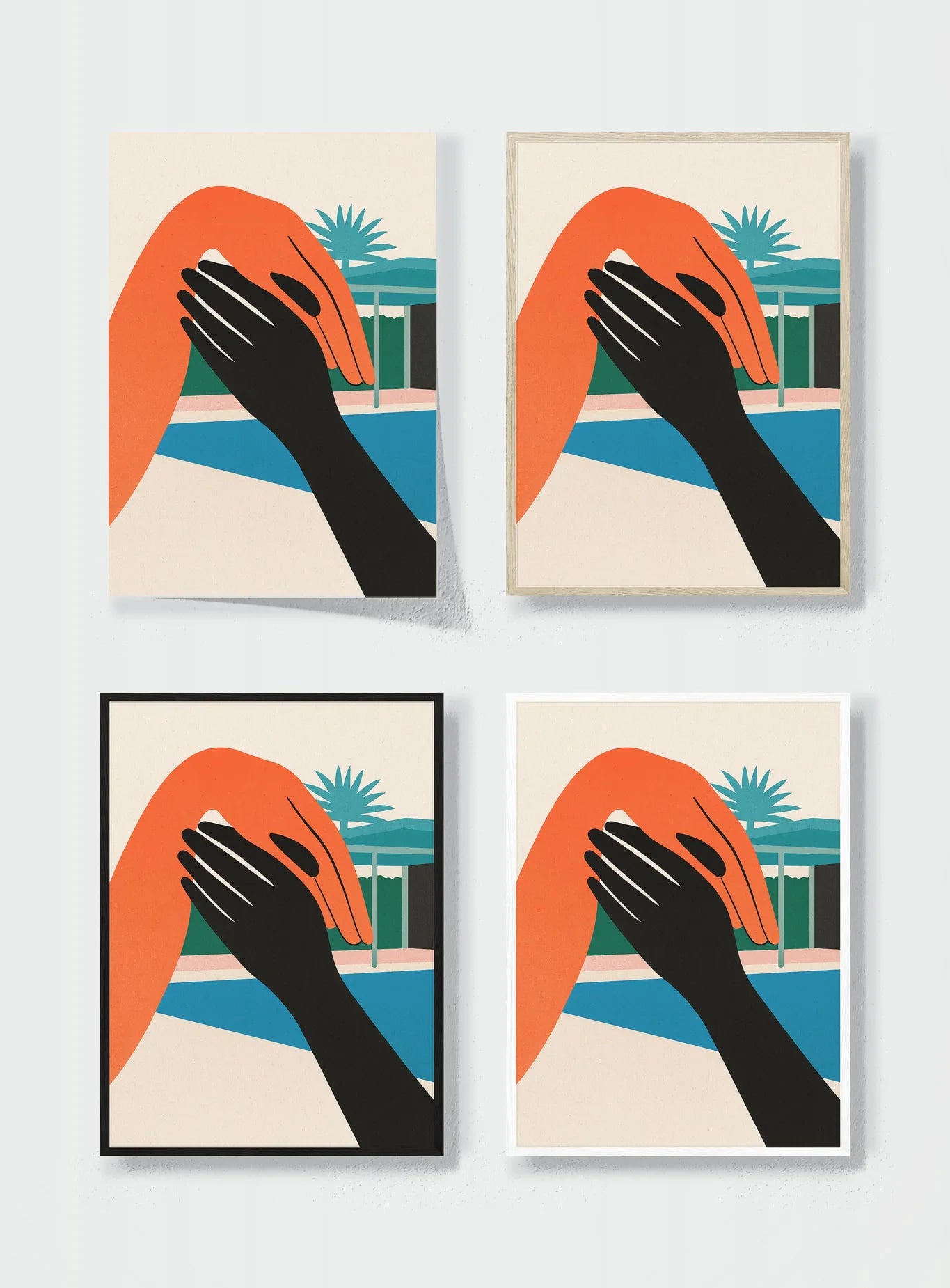 A HAND ACROSS THE SUN frame options comparison