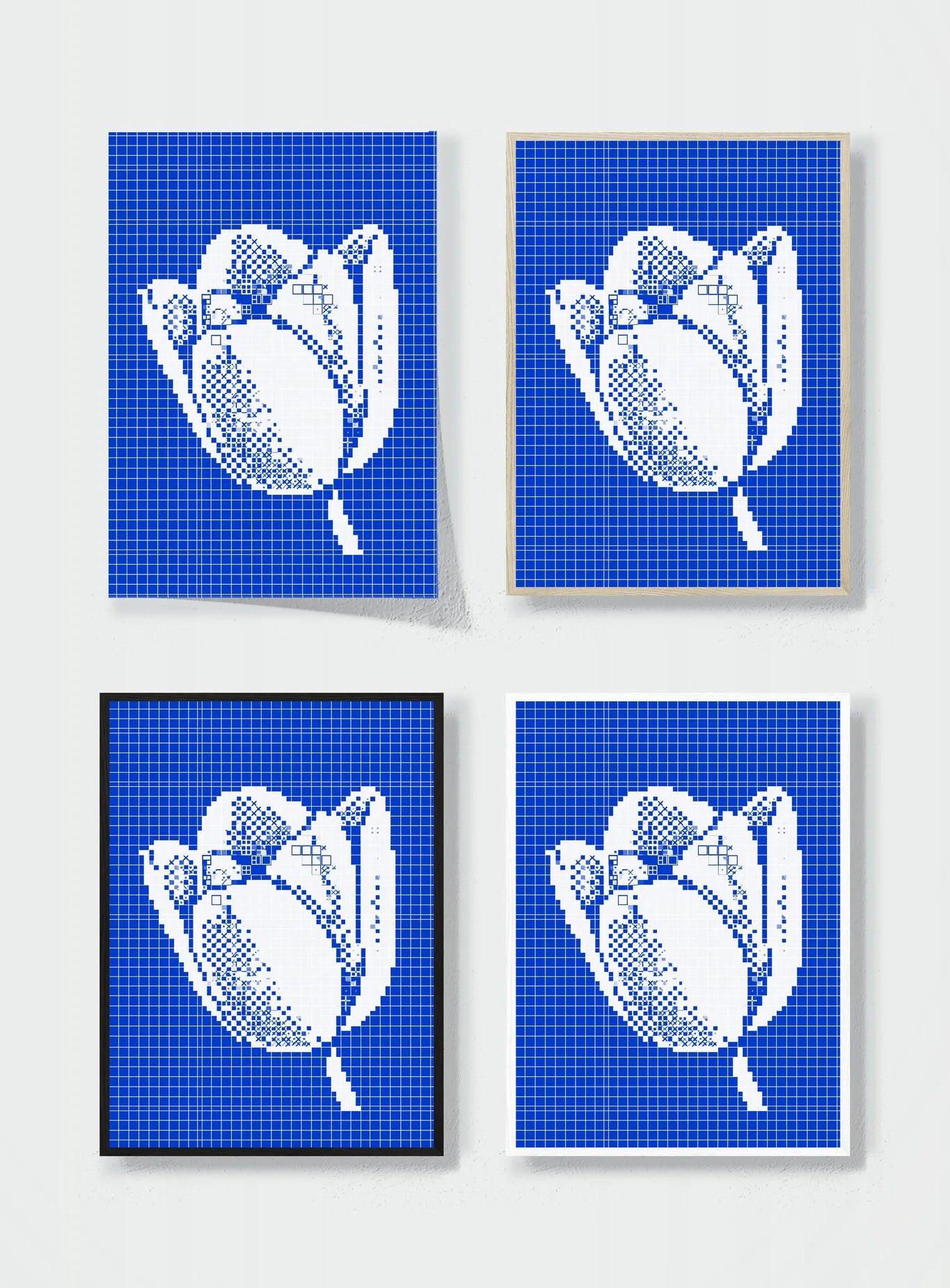 A HEART IN THE GRID frame options comparison