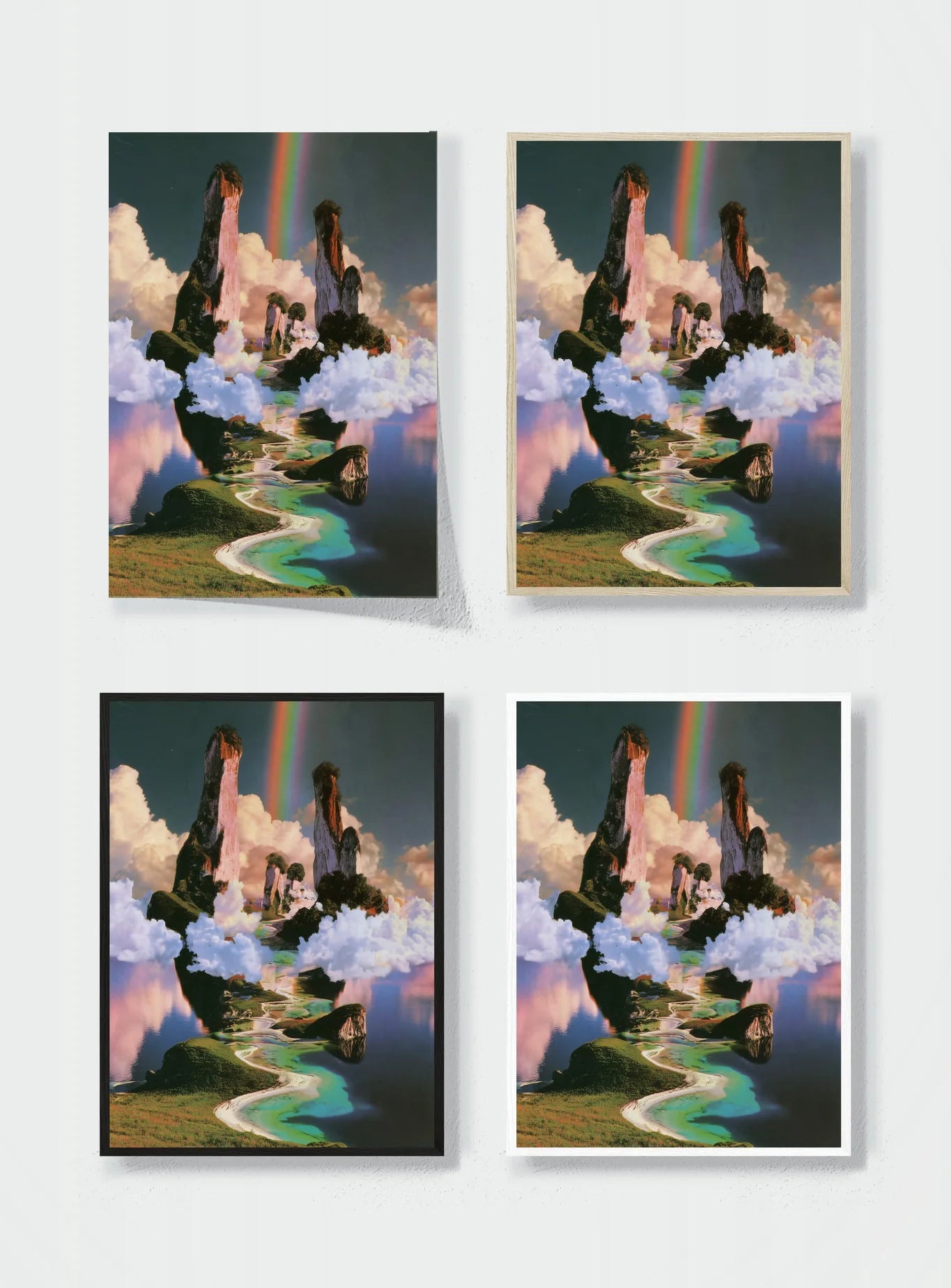 A PATH ABOVE THE CLOUDS frame options comparison