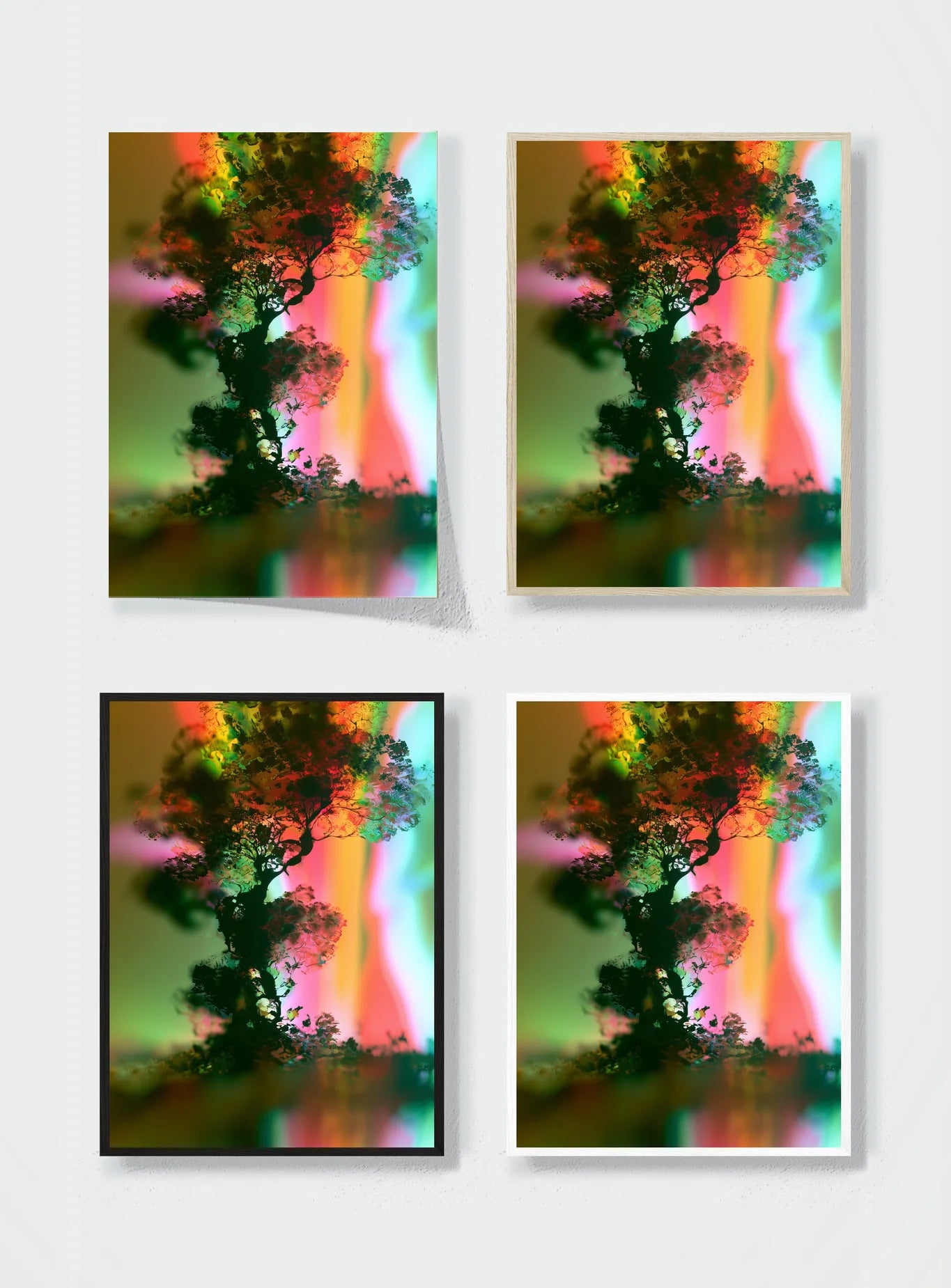 A TREE IN ANOTHER LIGHT frame options comparison