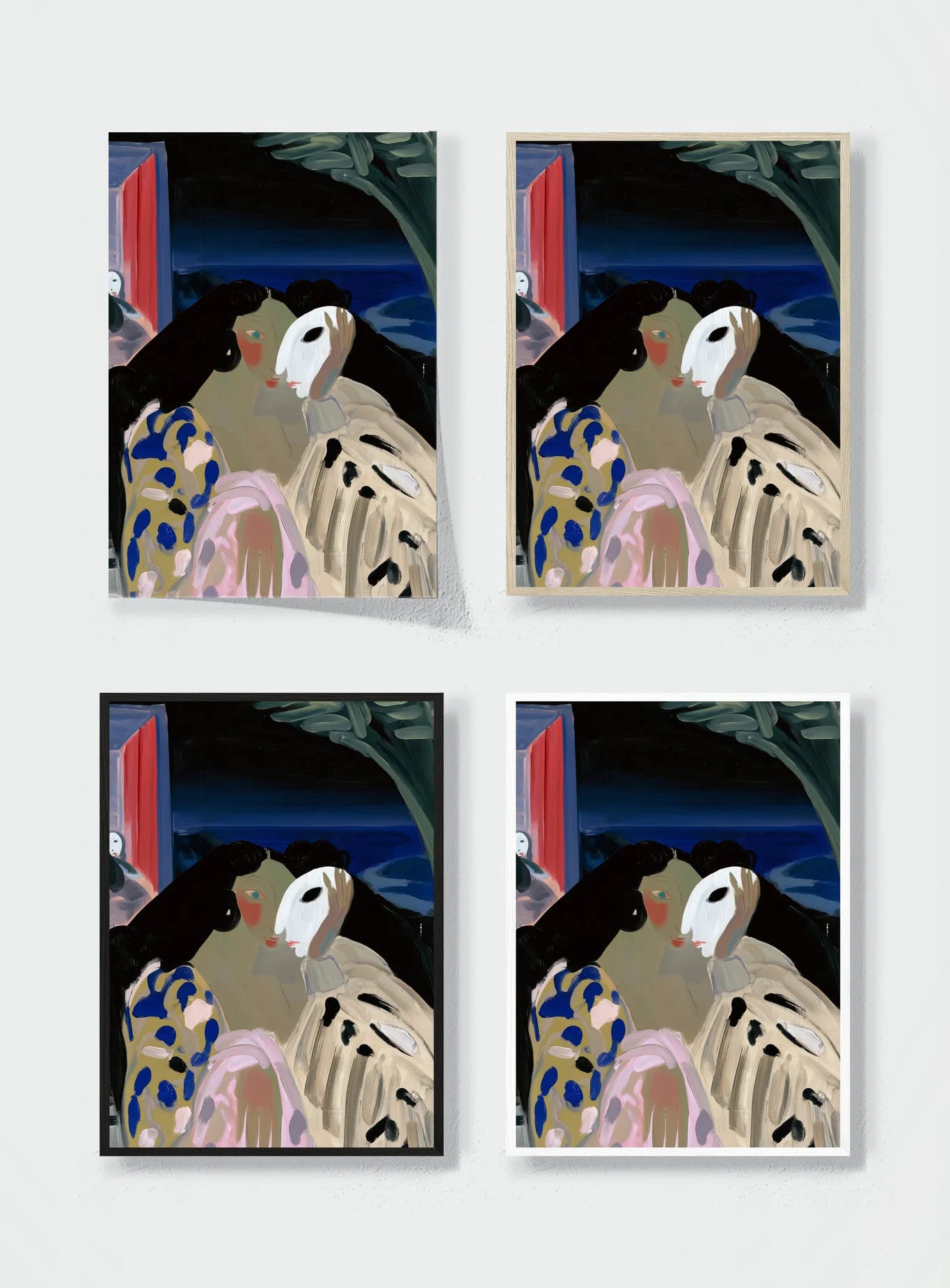 BEHIND THE MASK frame options comparison
