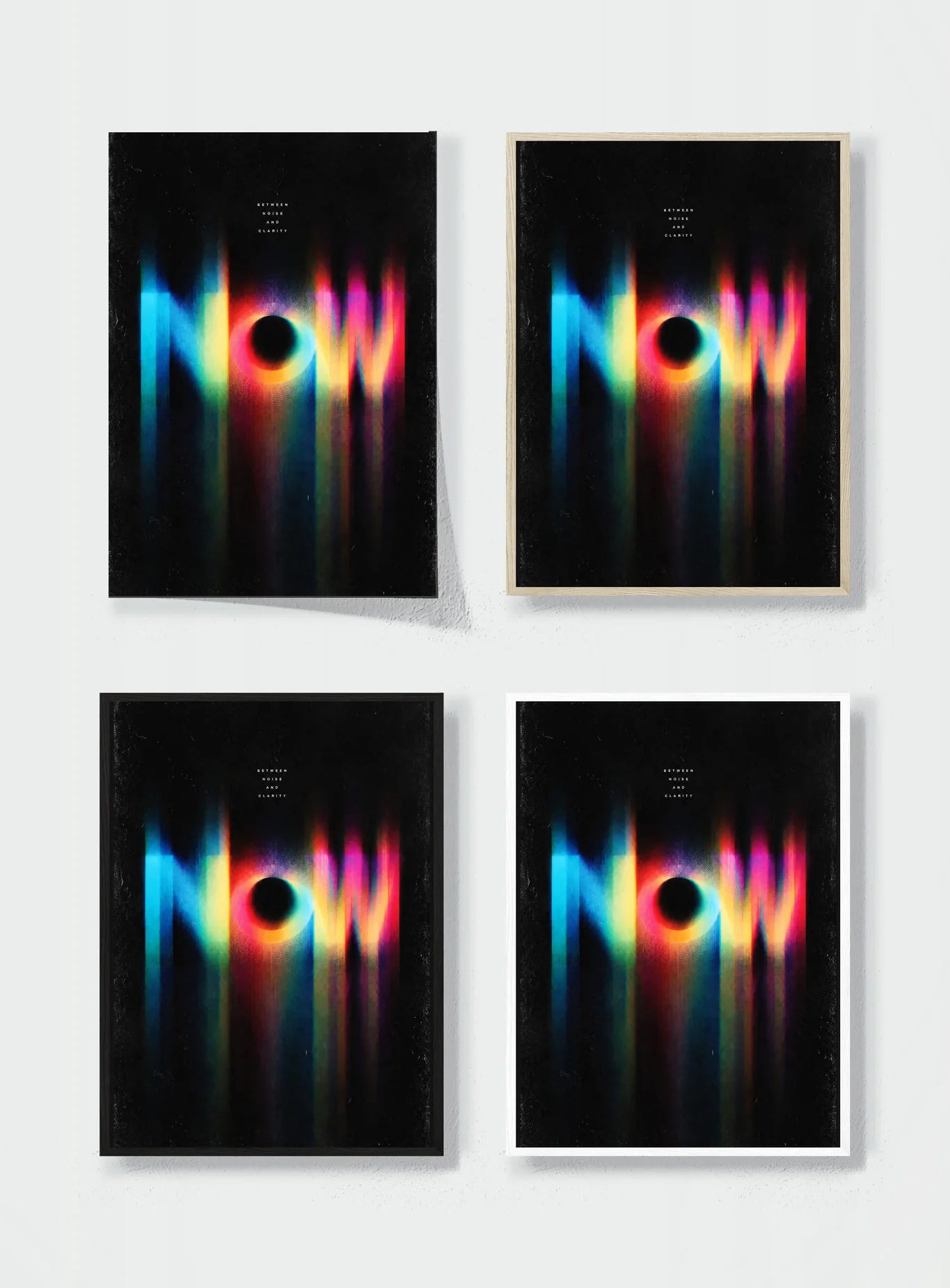 BETWEEN NOISE AND CLARITY frame options comparison