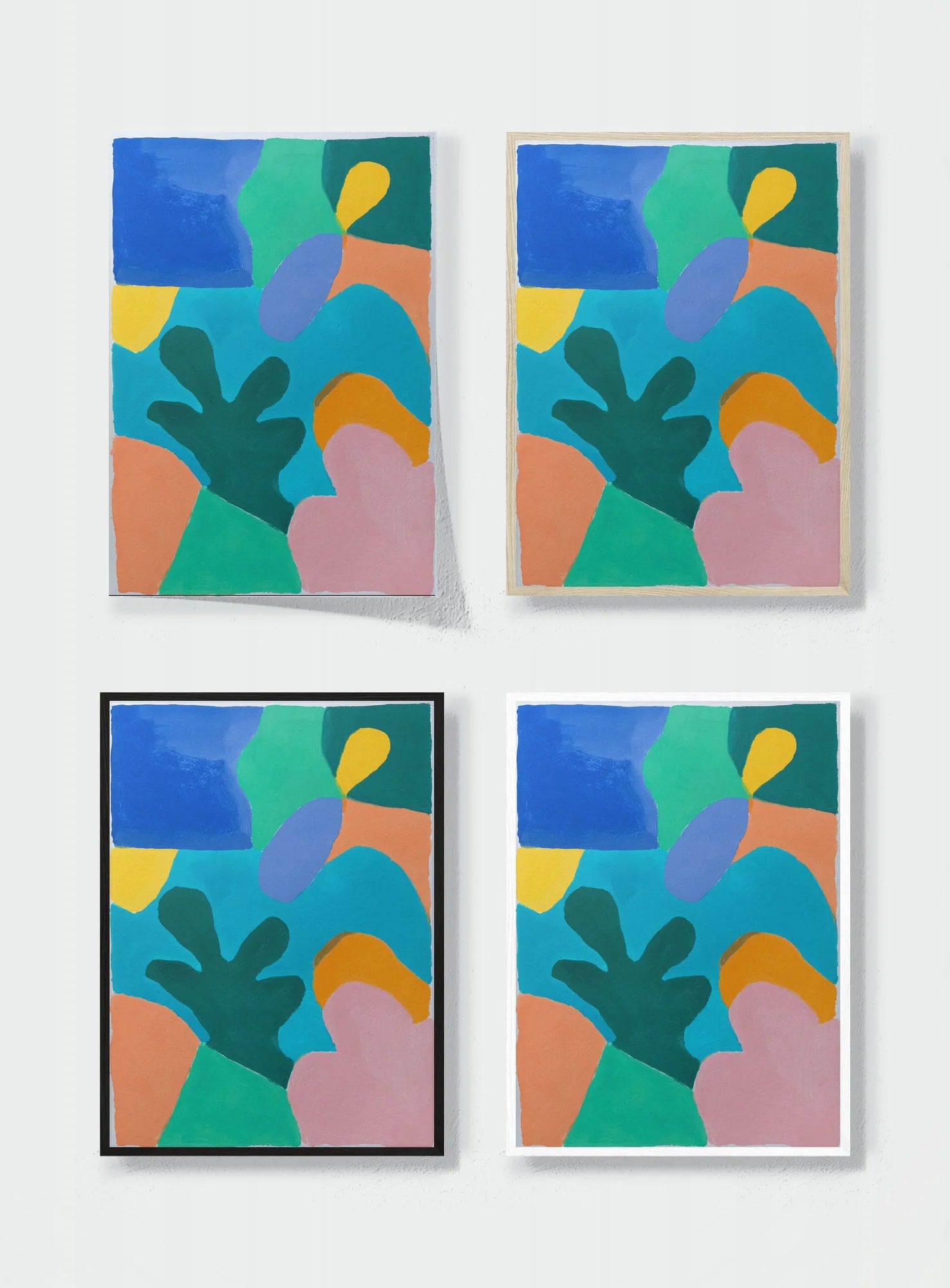 BOTANICAL PUZZLE frame options comparison