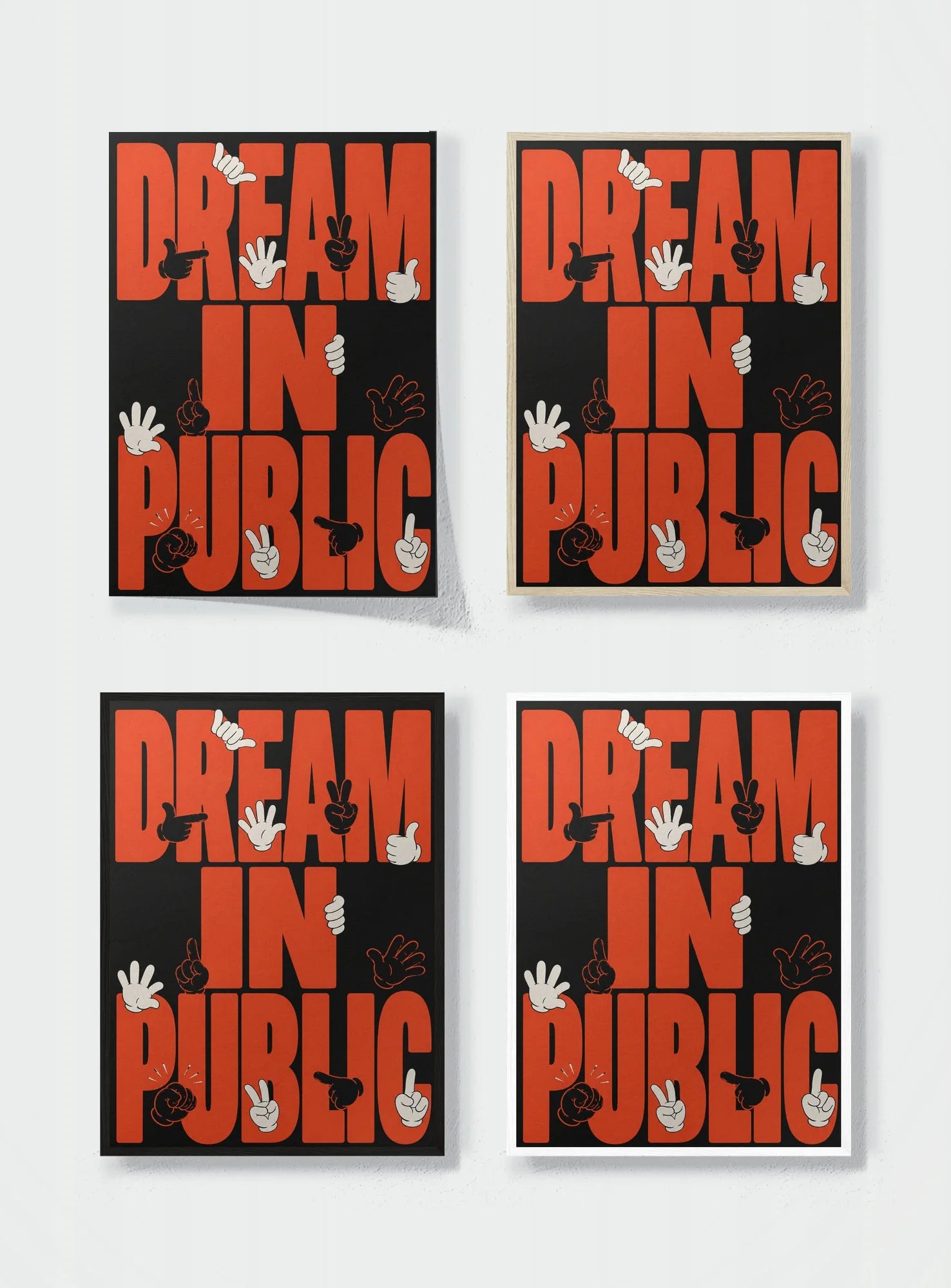 DREAM IN PUBLIC frame options comparison