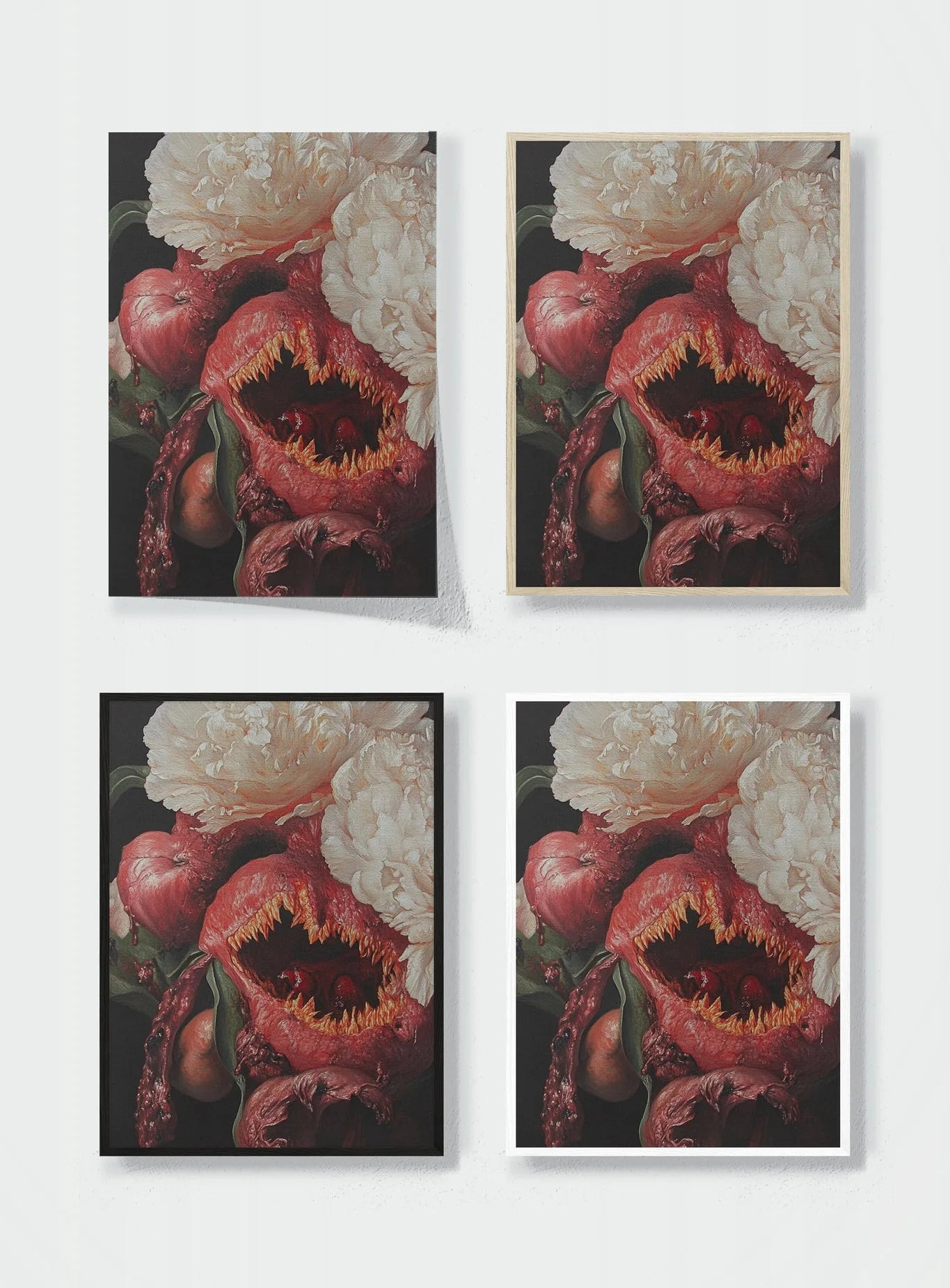 FERAL FLORAL frame options comparison