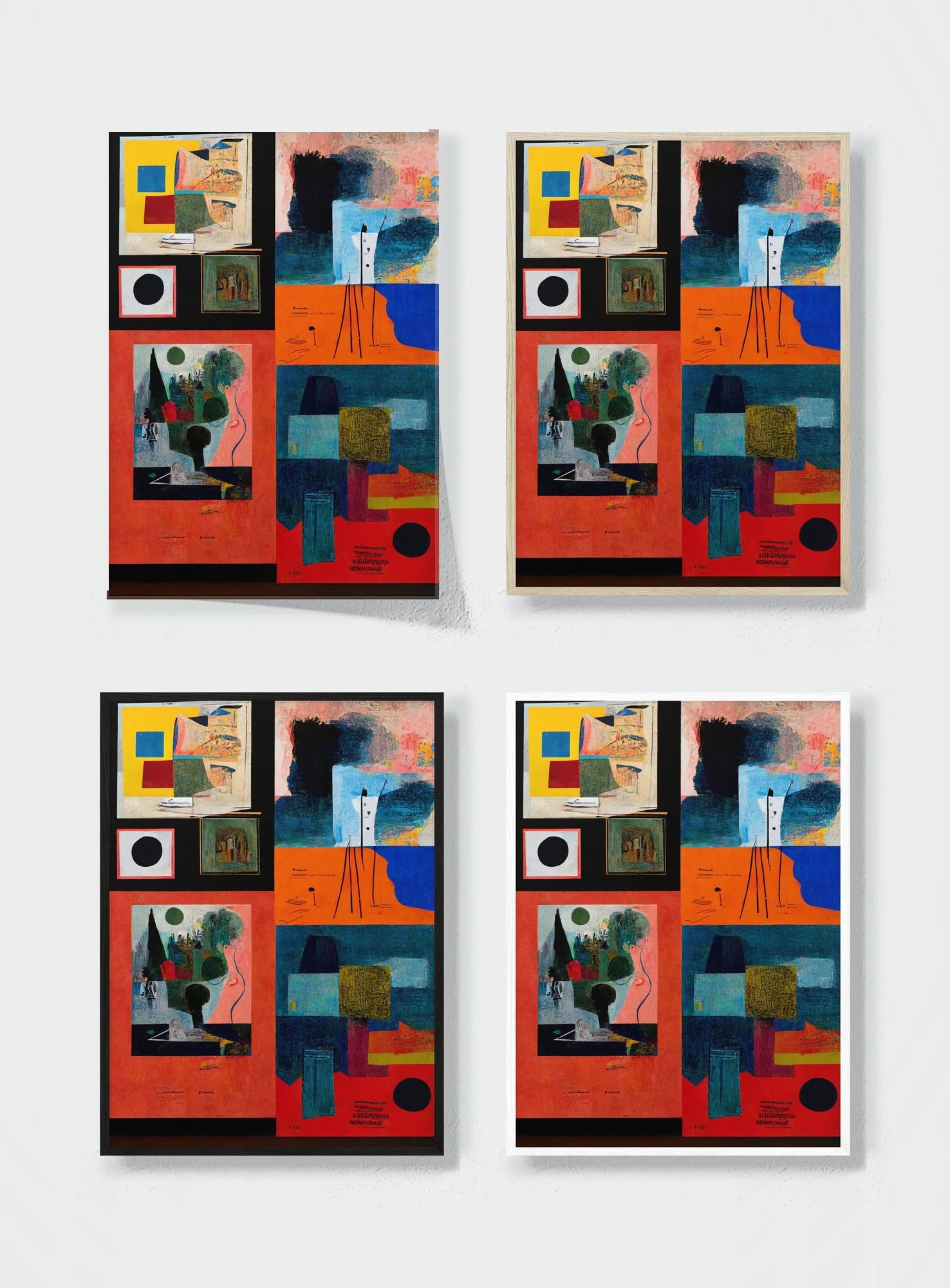 FOUR BLOCKS frame options comparison