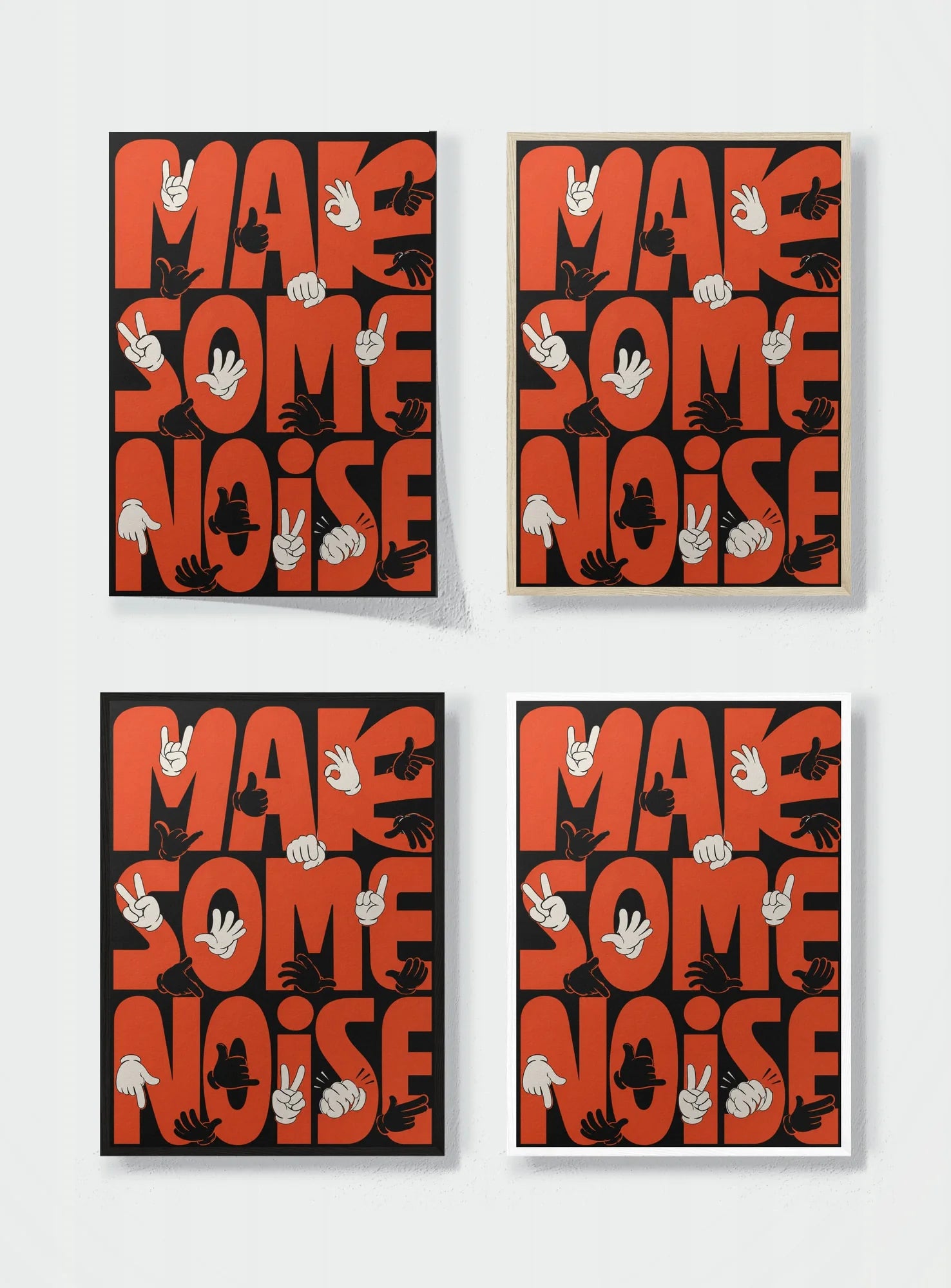 MAKE SOME NOISE frame options comparison