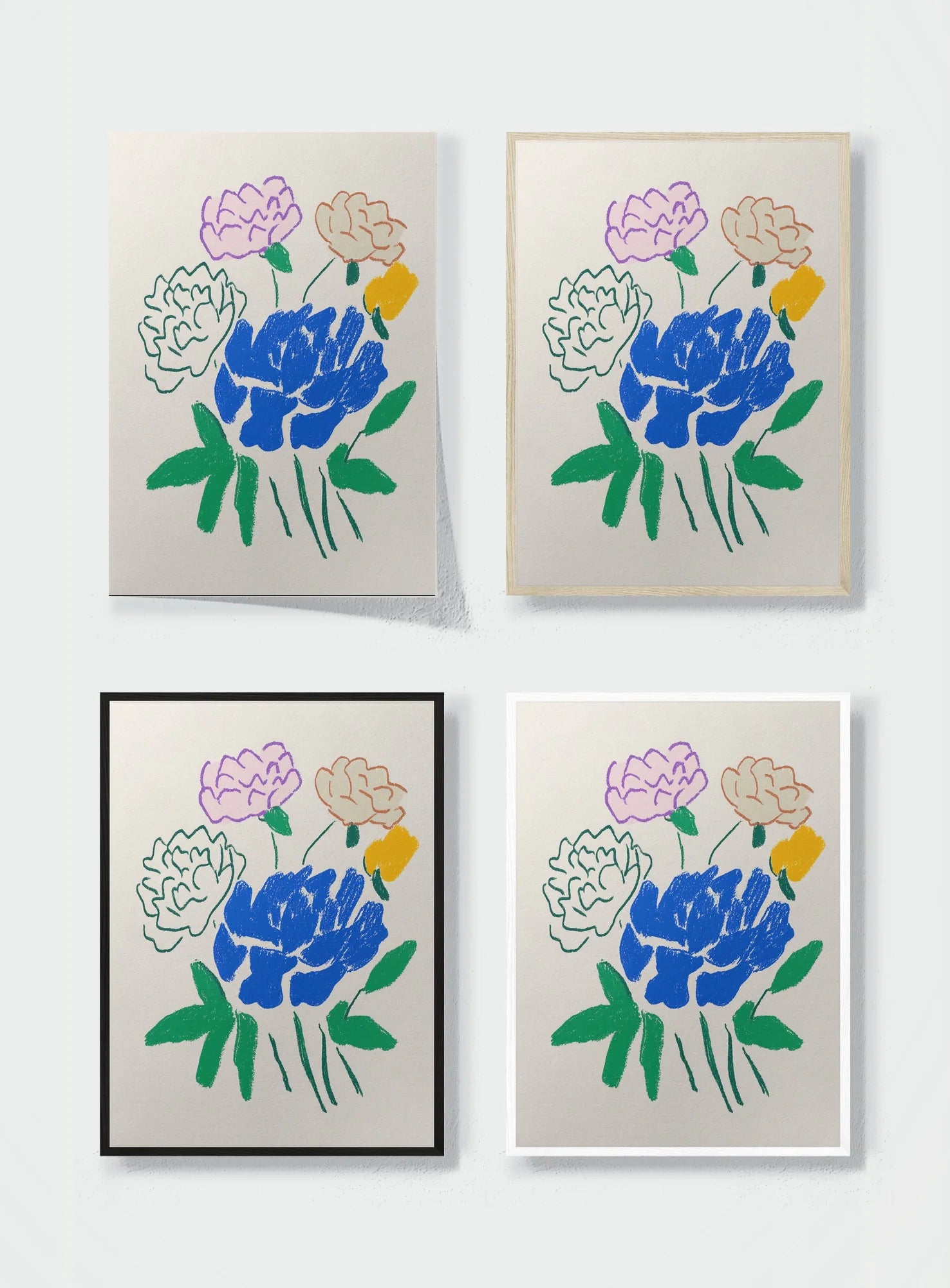 NAIVE BOTANICA frame options comparison